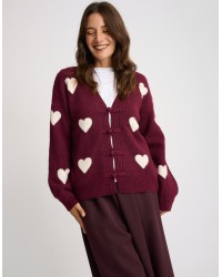 Cardigan Cuori Alamari