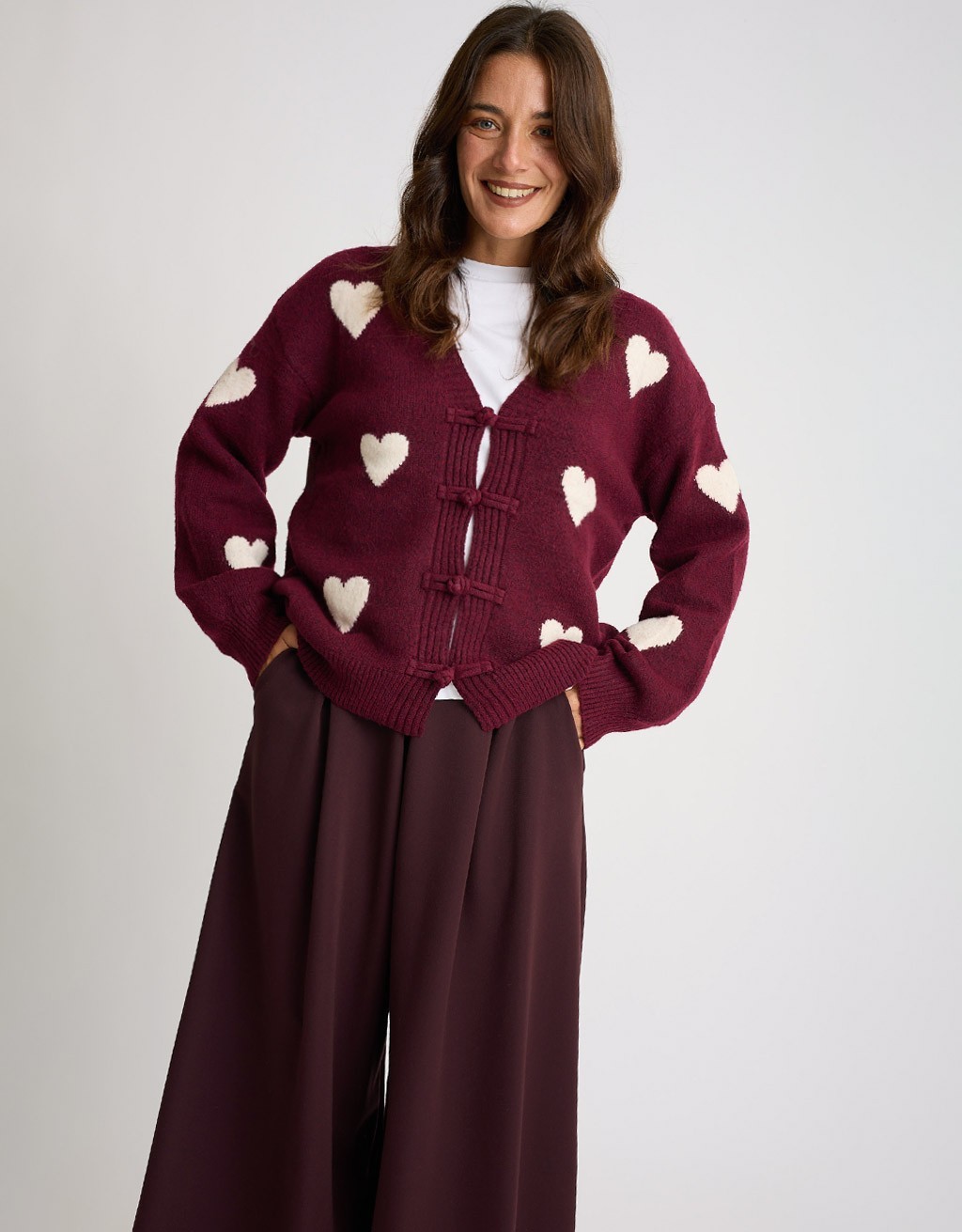 Cardigan Cuori Alamari
