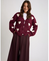 Cardigan Cuori Alamari
