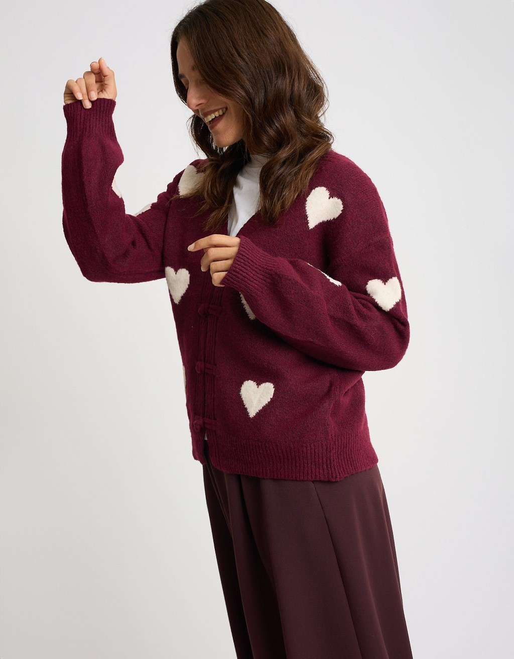 Cardigan Cuori Alamari