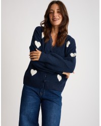 Cardigan Cuori Alamari
