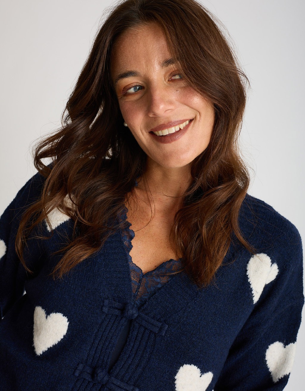 Cardigan Cuori Alamari