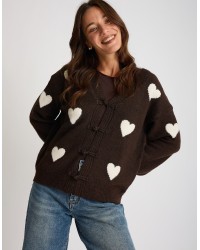 Cardigan Cuori Alamari