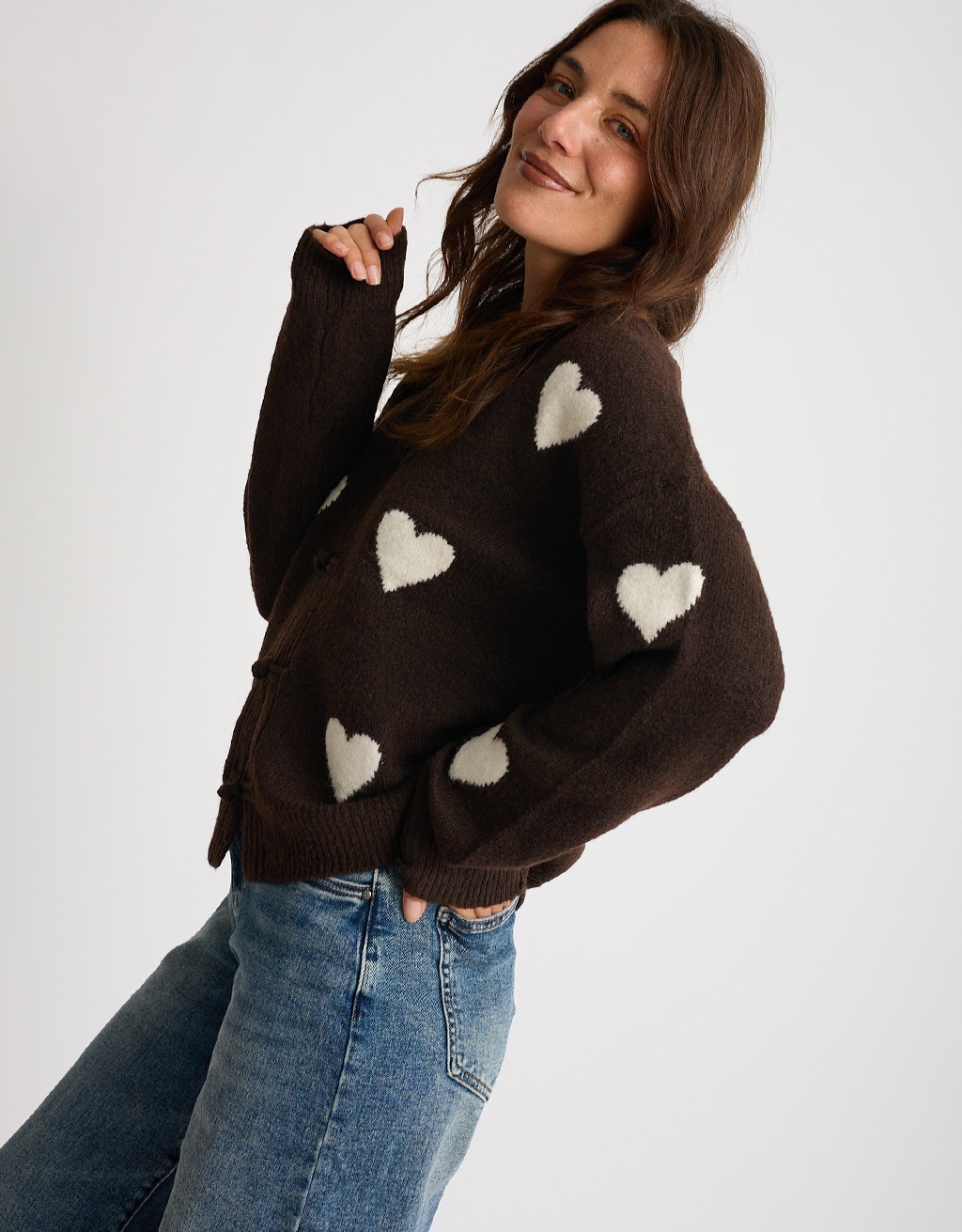 Cardigan Cuori Alamari