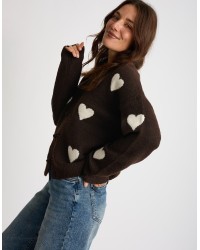 Cardigan Cuori Alamari