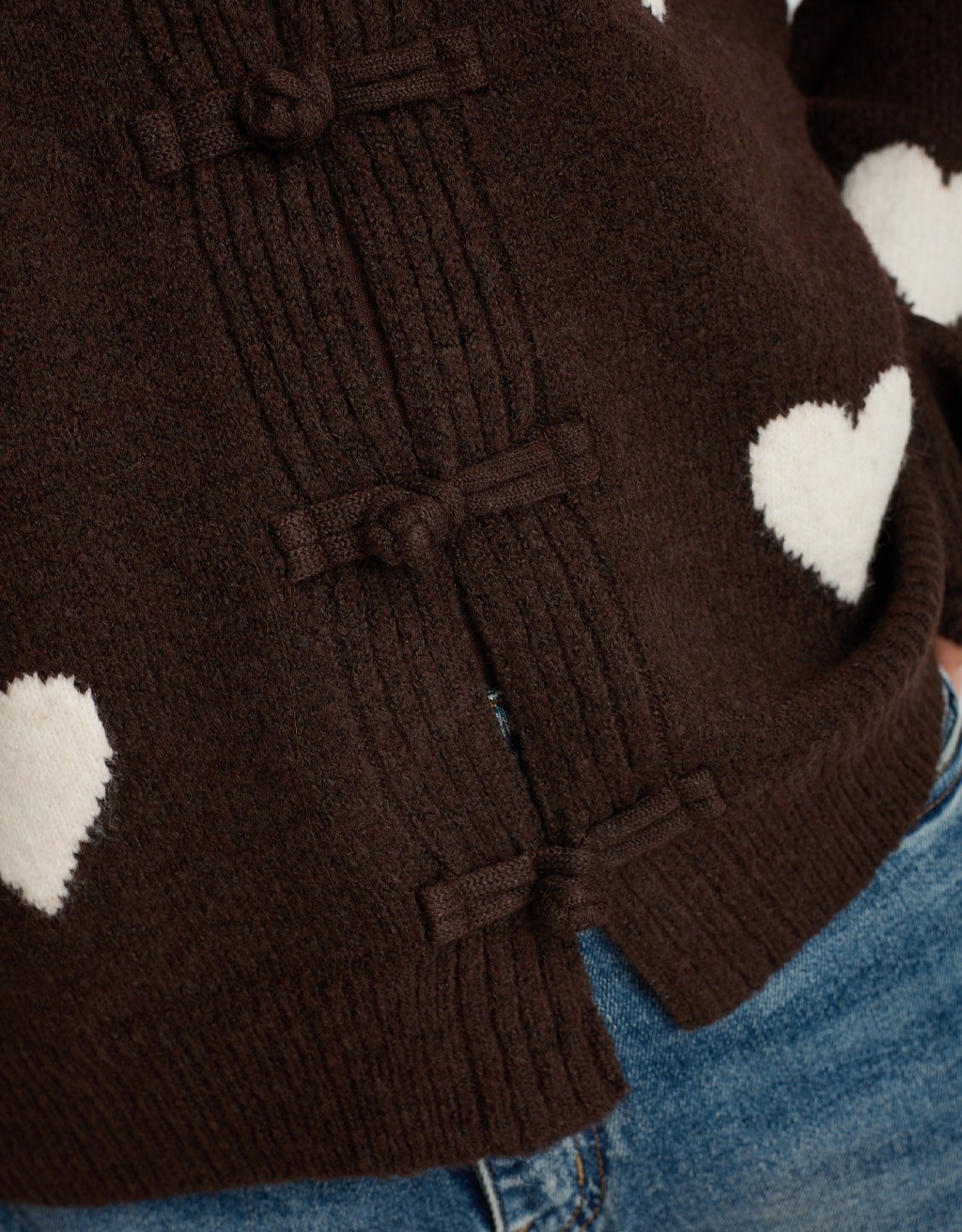 Cardigan Cuori Alamari