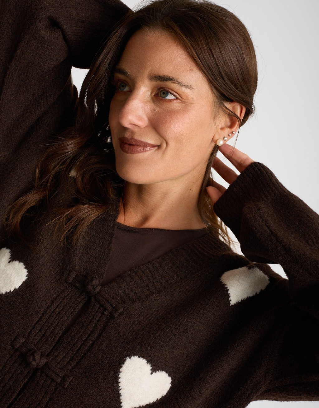 Cardigan Cuori Alamari