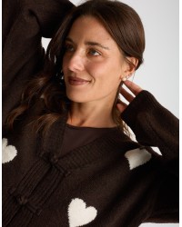 Cardigan Cuori Alamari