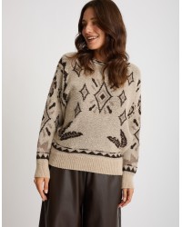 Maglione Fantasia Con Lana