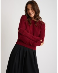 Maglione Cuori Ricamati