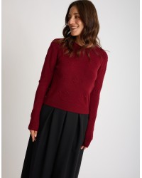 Maglione Cuori Ricamati