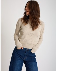 Maglione Cuori Ricamati