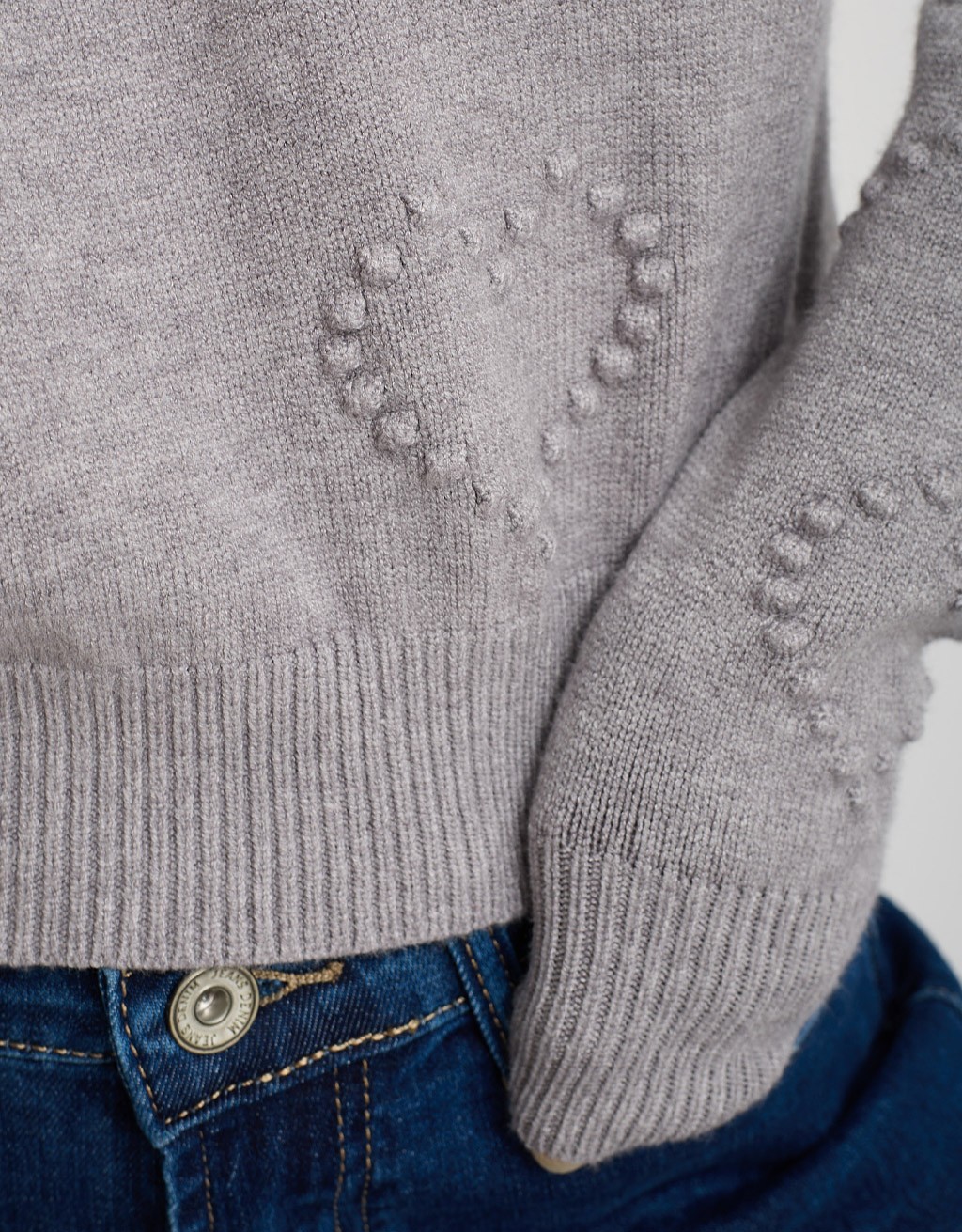 Maglione Cuori Ricamati