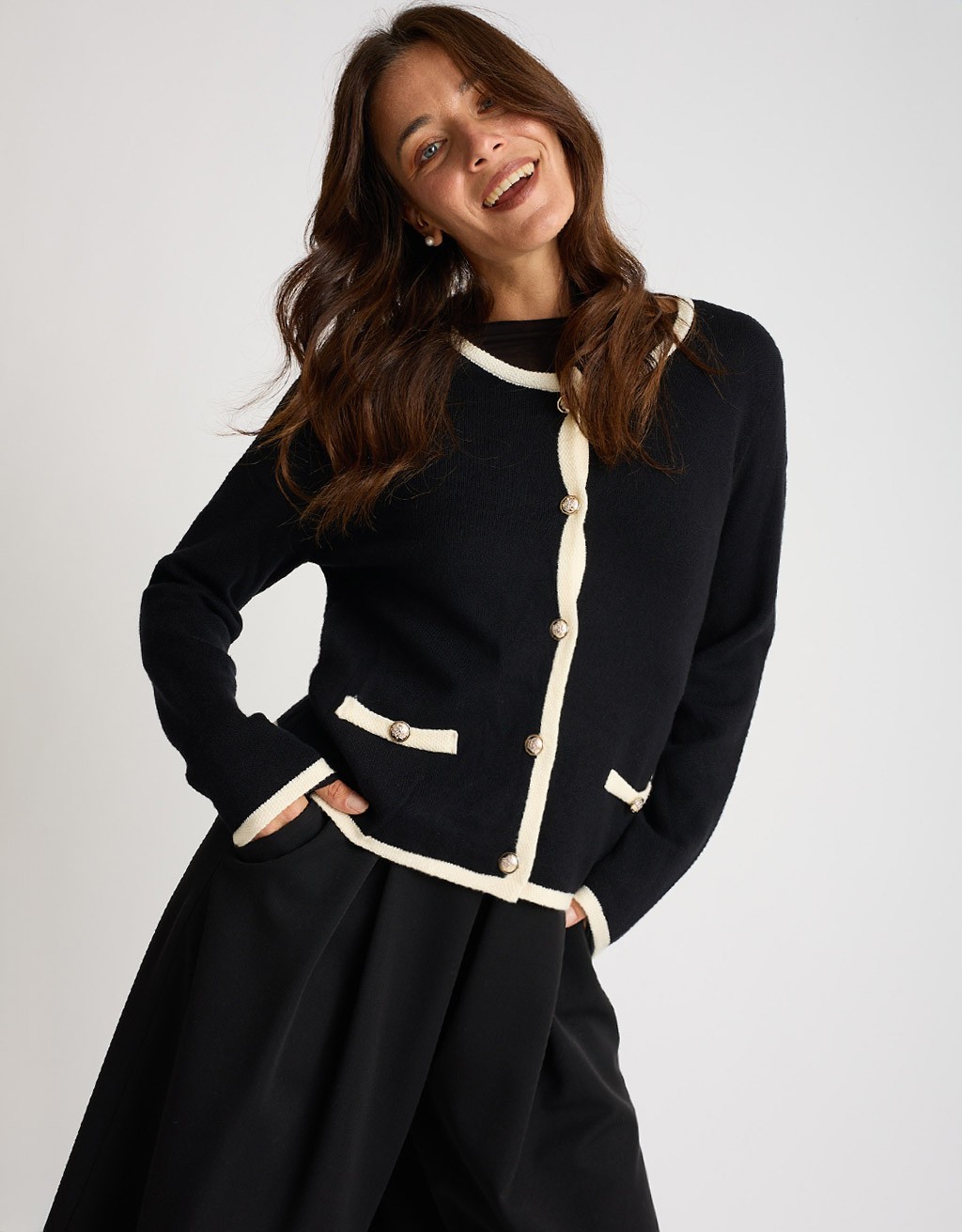Cardigan Bicolore