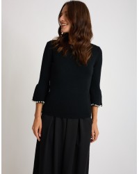 Maglione Perline Manica