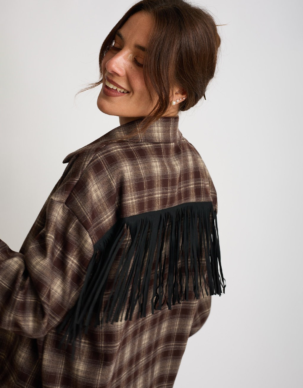 Camicia Quadri Frange