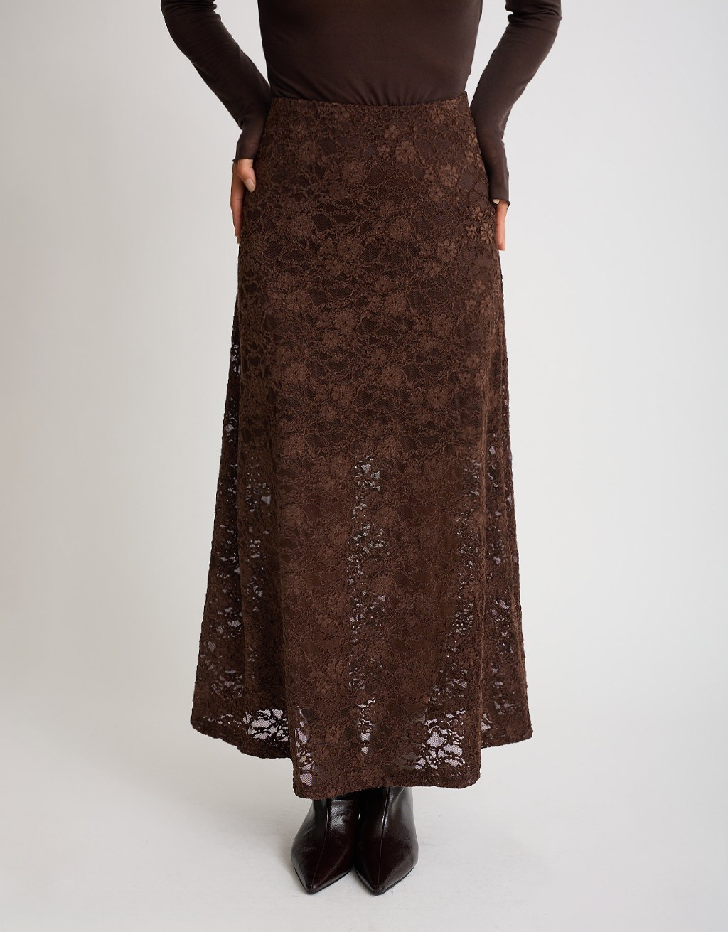 Gonna Pizzo Floccato