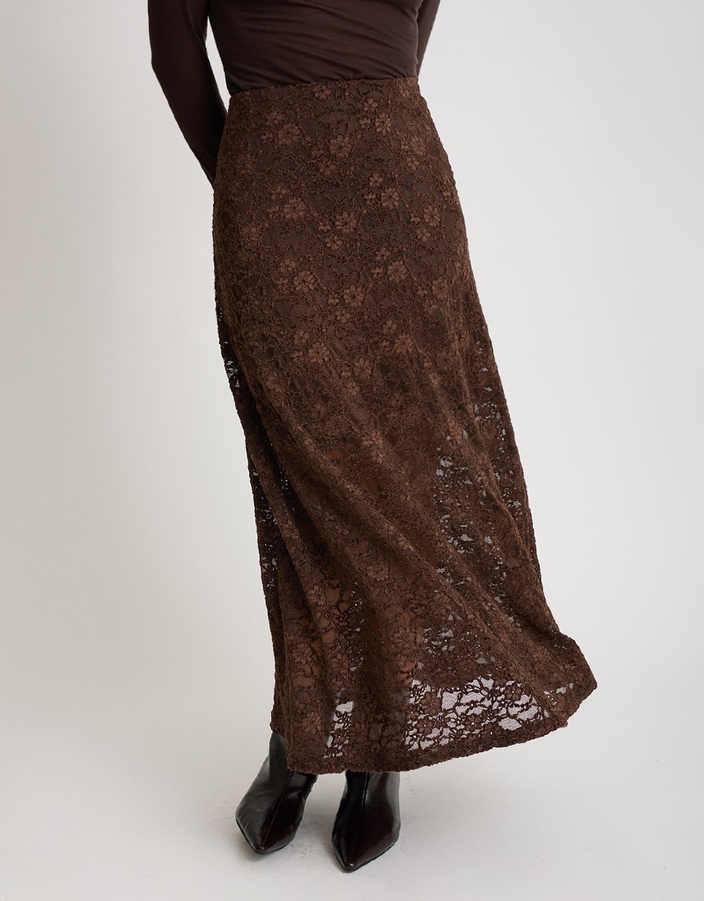 Gonna Pizzo Floccato