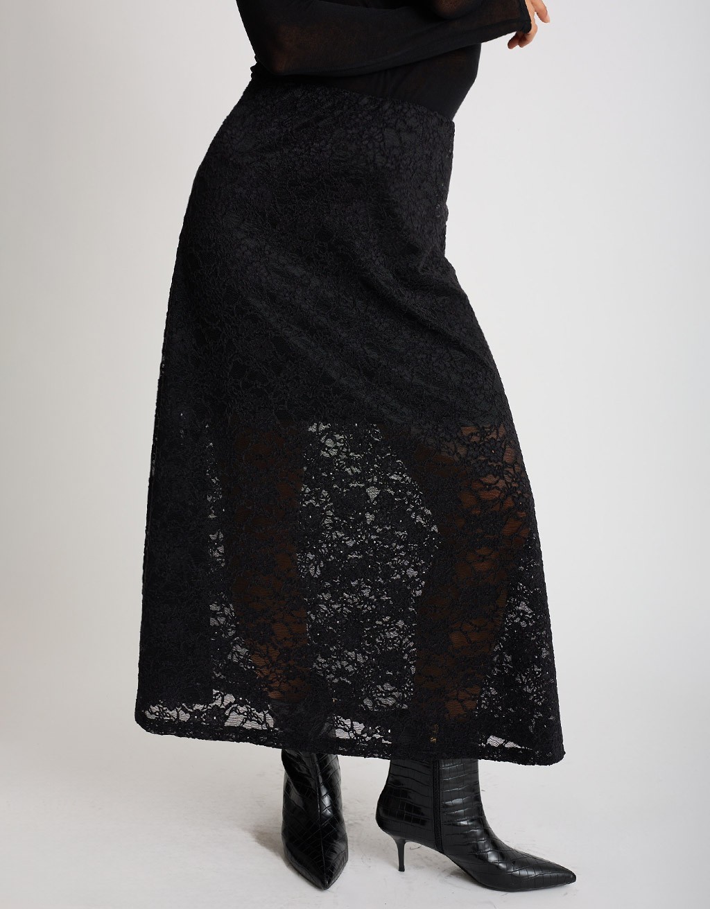 Gonna Pizzo Floccato