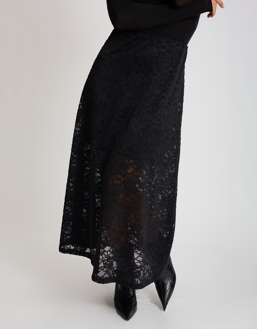 Gonna Pizzo Floccato
