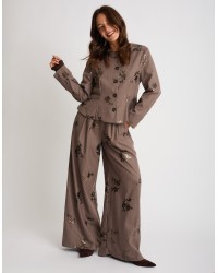 Completo Gessato Ricamo Paillettes