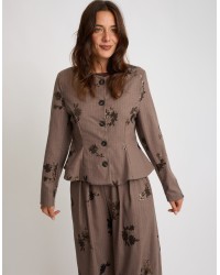 Completo Gessato Ricamo Paillettes