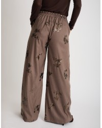 Completo Gessato Ricamo Paillettes
