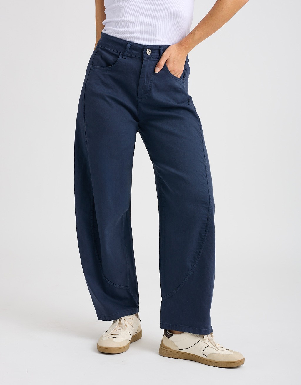 Pantalone Barrel Cotone