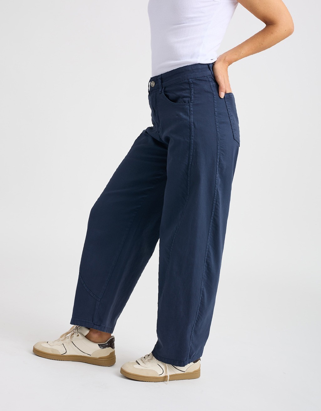 Pantalone Barrel Cotone