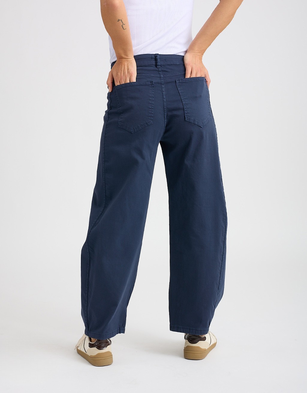 Pantalone Barrel Cotone