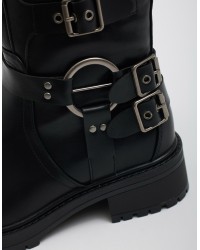 Stivale Biker Fibbie Laterali