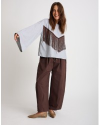 Maglietta Longsleeve Cotone Frange