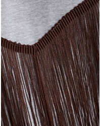 Maglietta Longsleeve Cotone Frange