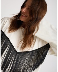 Maglietta Longsleeve Cotone Frange